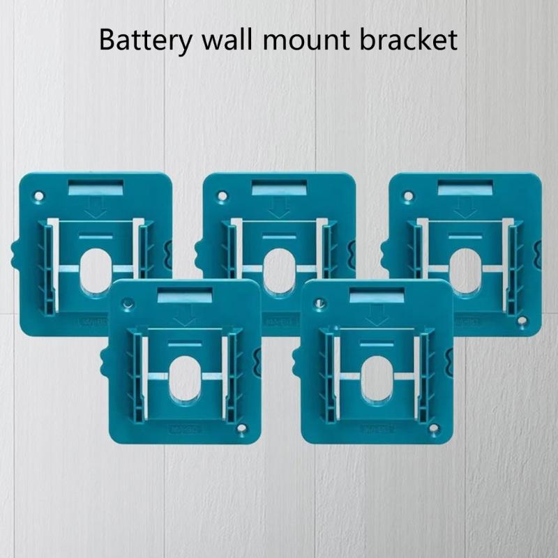 5Pcs Battery Holder Tool Holder Battery Holder for 18V Battery BL1850 BL1840 BL1830 Tool Holder Storage Rack Holder