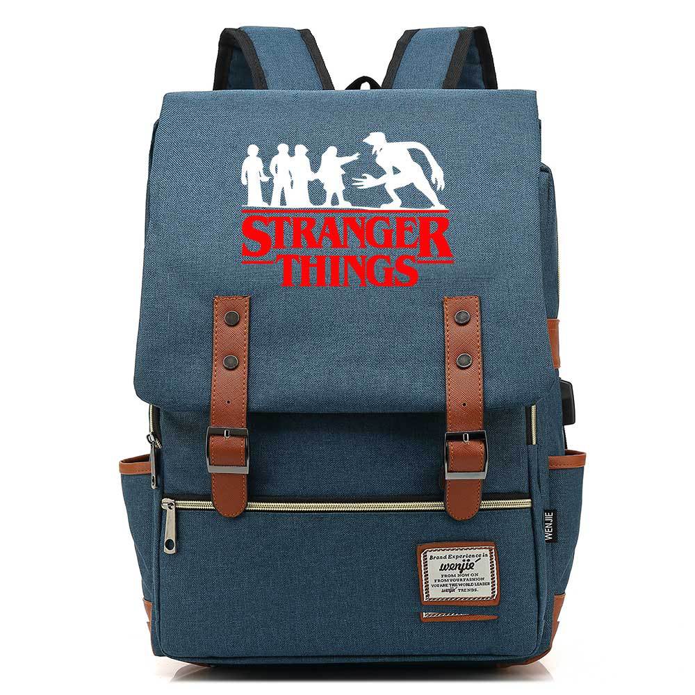 Stranger Things Studenten-USB-Rucksack
