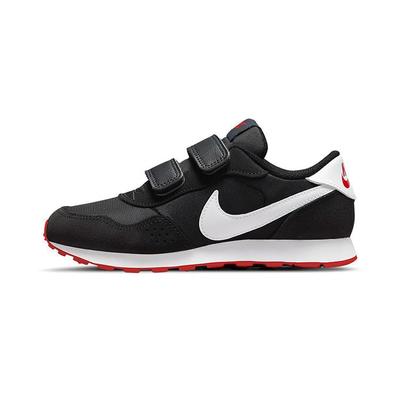MD Valiant PS Bred Kids Sneakers Black Dark-Smoke-Grey University-Red CN8559-016