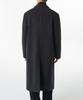 Musinsa Standard Cashmere Blend Daddy Shoulder Peaked Single Long Coat [Charcoal Grey]