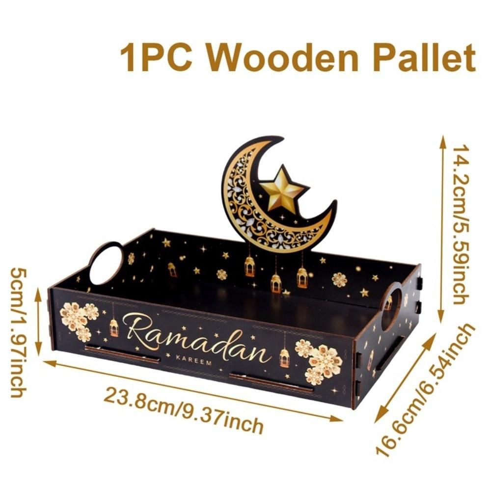 

Black Gold Wooden Tray Wooden Material Serving Tray Wooden Storage Box Organizer Design Storage Function Cake Dessert Box чёрный