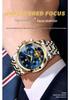 Binbang Luminous Skeleton Waterproof Quartz Men's Watch
