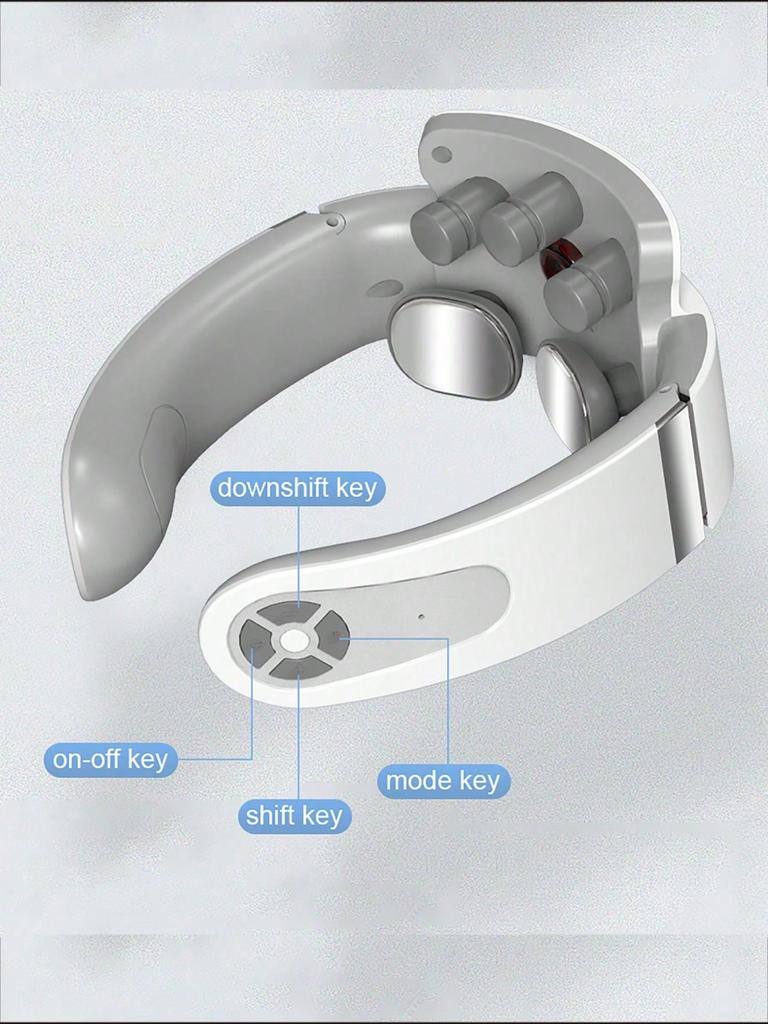 Zervikaler Massagegerät Tragbarer Mini Nacken Schulter Massagegerät Tiefenmassage Nacken Wärme Drücken Nacken Drücken Pflege