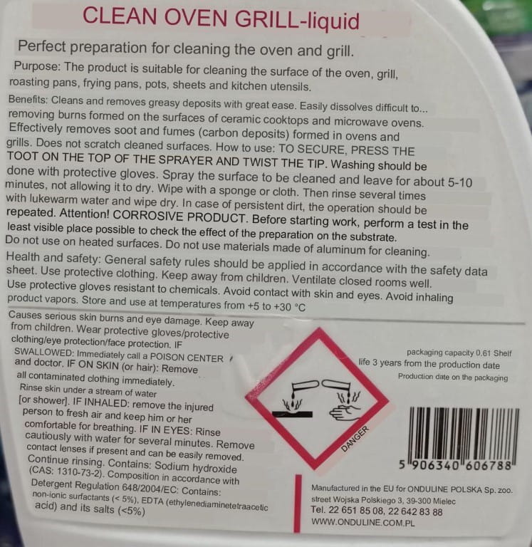 Feda Backofen- und Grillreiniger 0,6 l