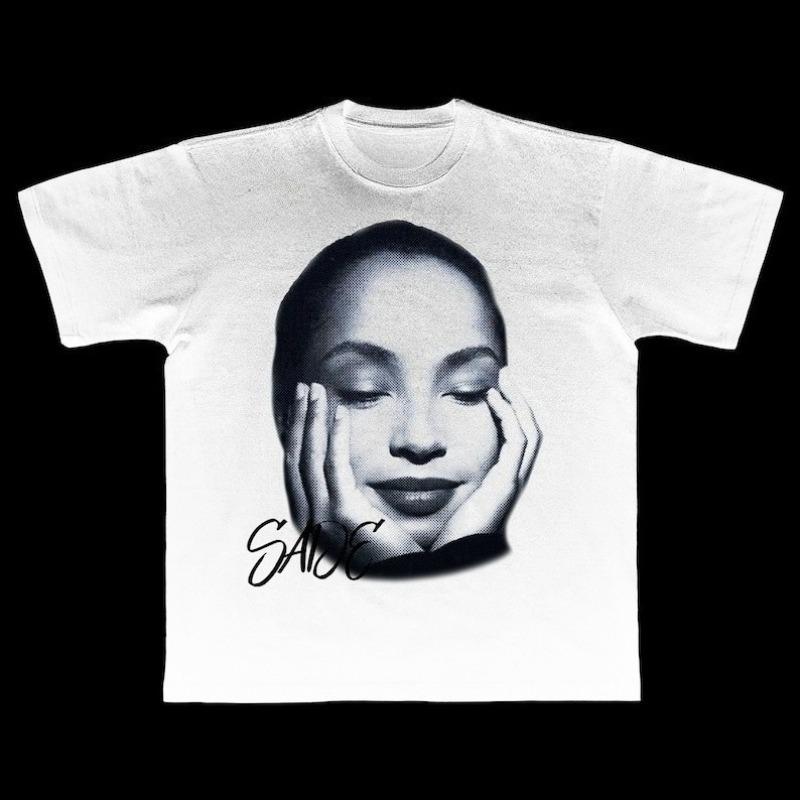 Модная ретро Sade 90-х Ретро Поп-музыка Фанат Футболка Летняя Новая Ретро Унисекс Повседневная Мода Хлопковая Футболка S