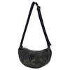MLB Denim Shoulder Bag Unisex Charcoal Gray/Hemp Sandy Brown Casual