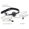 SM Erotic Gag Ball Set: Nipple Clamps, Restraints, Muzzle Training Tools for Men and Women