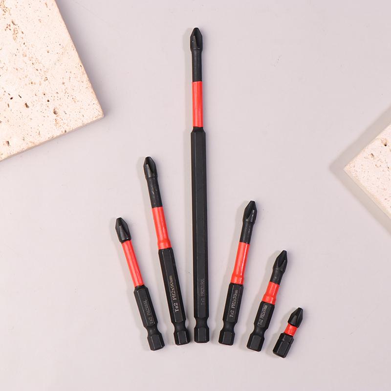 2Pcs Ph2 Impact Type Bit High Speed Steel Wear Resistance Separate Sell Separately Carpentry Power Tool Part