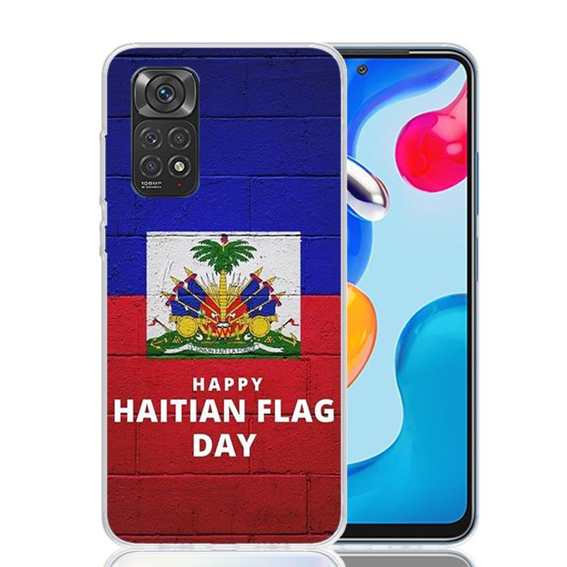 Haiti Haitian Flag Phone Case For Xiaomi Redmi Note 15 14 13 12S 12 Pro Plus 11S 11E 11 11T 10S 10 Art Soft Pattern Cover Redmi
