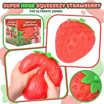 Extra-large Soft Strawberry, Prank Gift, Adult Fun Gift, Giant Stress-relieving Ball