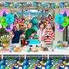 Cartoon Birthday Party Supplies, Cartoon Party Decorations Set - Cartoon Balloons Banners Cake Topper Etc for Kids Cartoon Birthday Party
