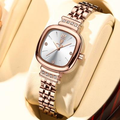 New Top Brand Waterproof Women's Watch Trendy Ultra-thin Square Quartz Luminous Wristwatches