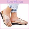 Luxurious Women Shoes Sandal Comfy Platform Flat Sole Orthopedic Big Toe Foot Pu Leather
