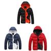 Hochwertige gesteppte Blasenjacke für Herren mit gemütlicher Kapuze für den Winter