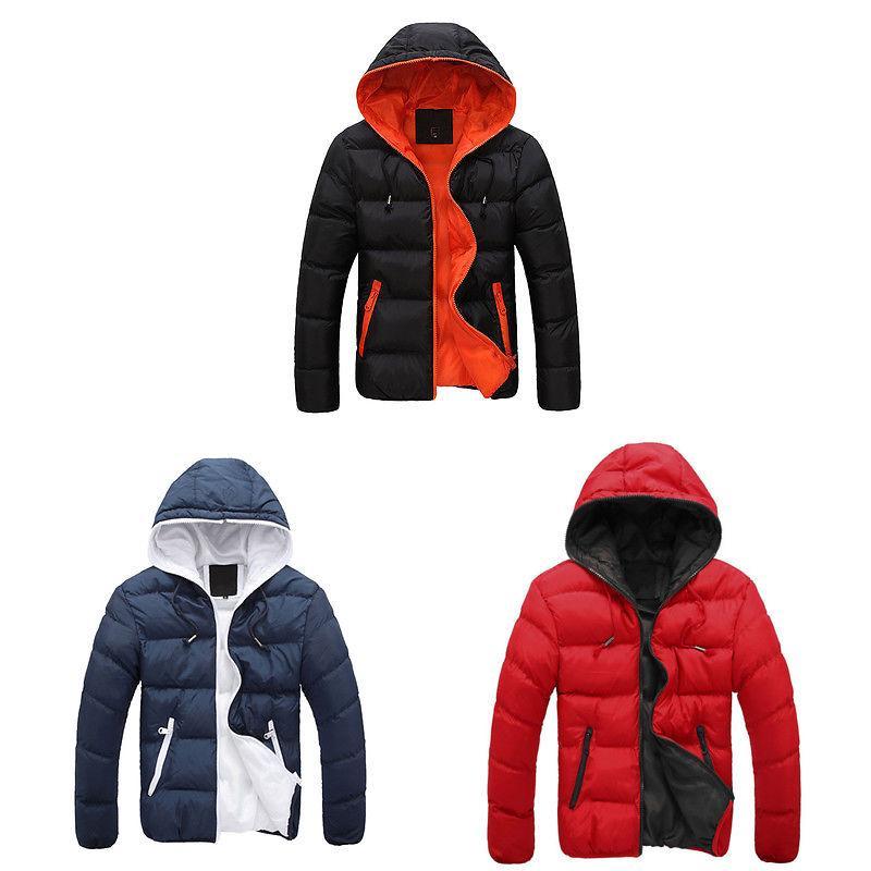 Hochwertige gesteppte Blasenjacke für Herren mit gemütlicher Kapuze für den Winter
