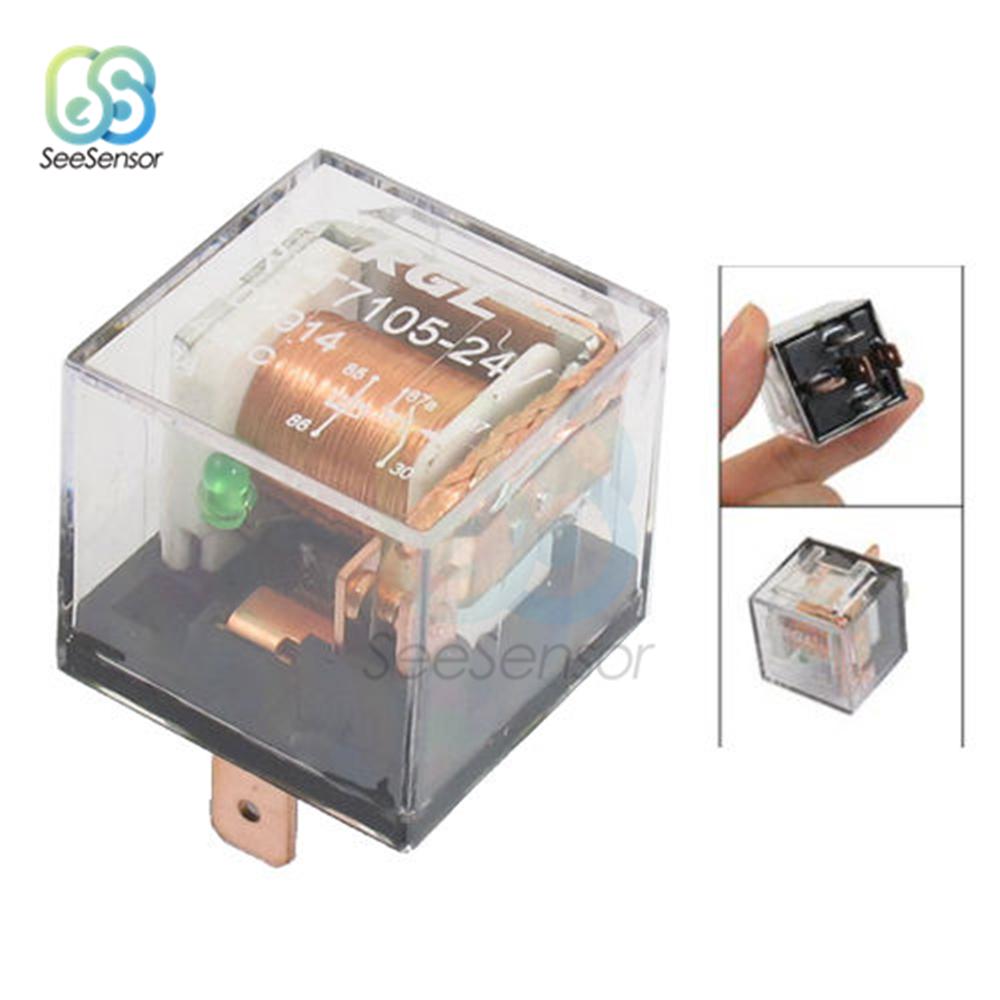 Waterproof Automotive Relay DC 12V 24V 80A 100A 5Pin SPDT Car Control Device Car Relays High Capacity Switching Relays 5