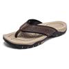 HOBIBEAR Herren Sommer-Flip-Flops mit Fußgewölbeunterstützung und dicker Sohle für den Außenbereich, Strand oder Zuhause.