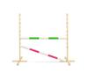 Jumping obstacle for Hobby Horse 120cm, two beams - green and pink