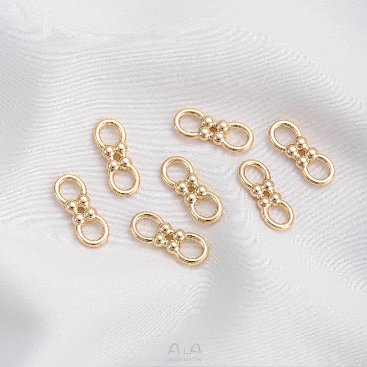 14K Gold-Filled Figure 8 Clasp for DIY Jewelry Making - Necklace & Bracelet Connector Component