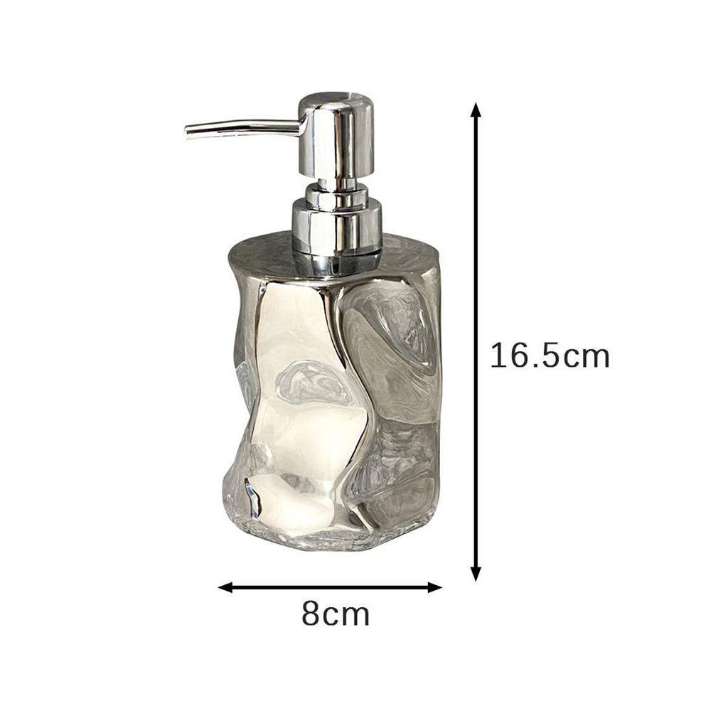 Light Luxury Soap Dispenser with Pump Shampoo Bath Lotion Dispenser Container Holder Empty Bottle for Soap Travel Portable