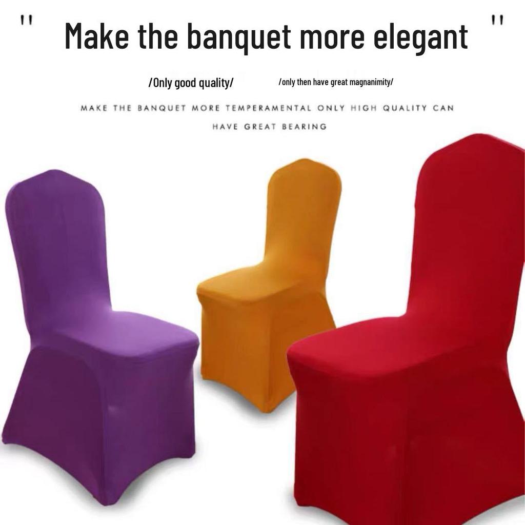 Universal Elastic Chair Cover for Weddings and Banquets - Fits Small Legs, 140g, Perfect for Hotels and Events.