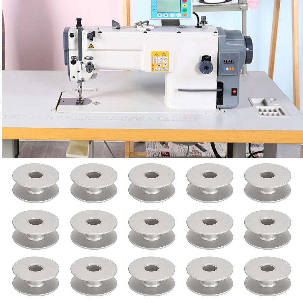 100Pcs Metal Bobbins for Flat Embroidery Car Sewing Machine Replacement Accessories