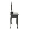 VidaXL Vanity Set with Stool Grey 100x40x146cm Paulownia