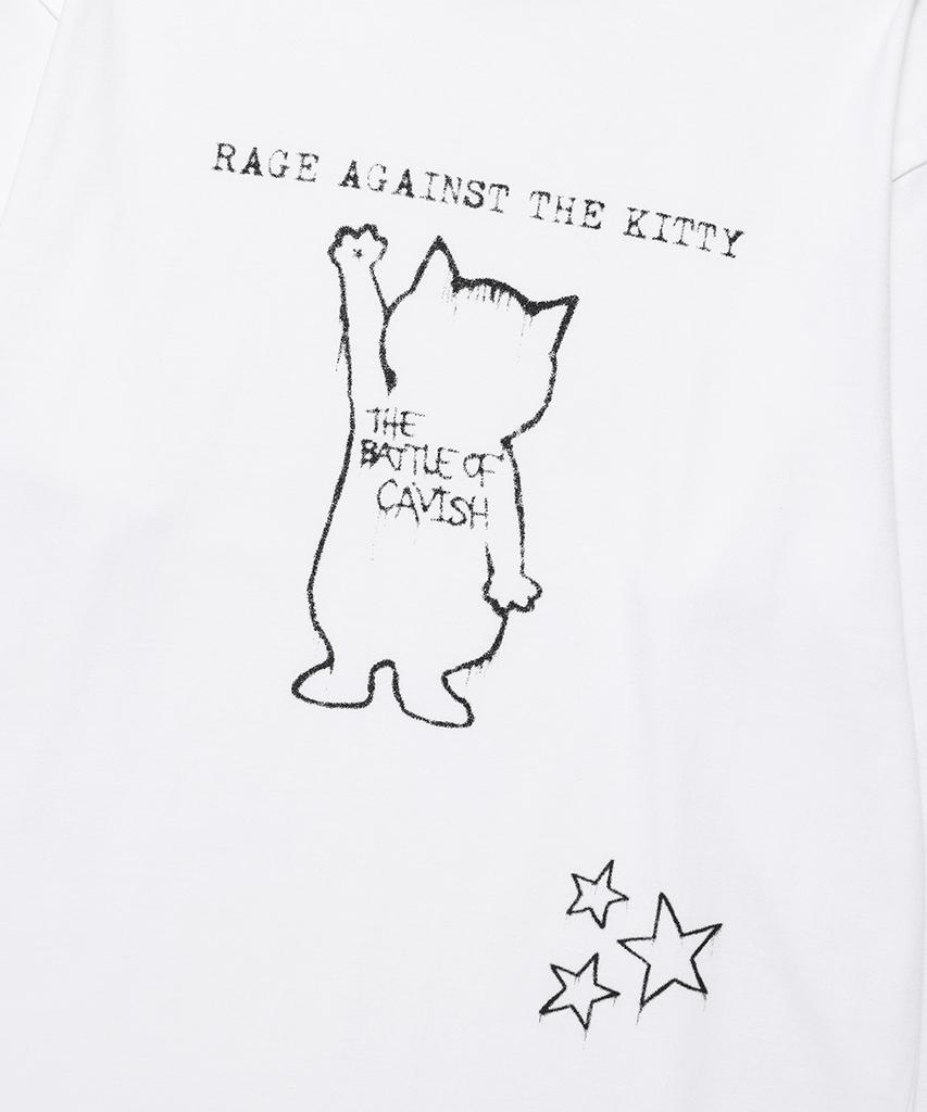 CAVISH Graffiti Cat Ls Tee White(Cv2Ffft552A)
