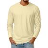 Men's Slim-Fit Casual  Neck Knit Long Sleeve Base Layer Top