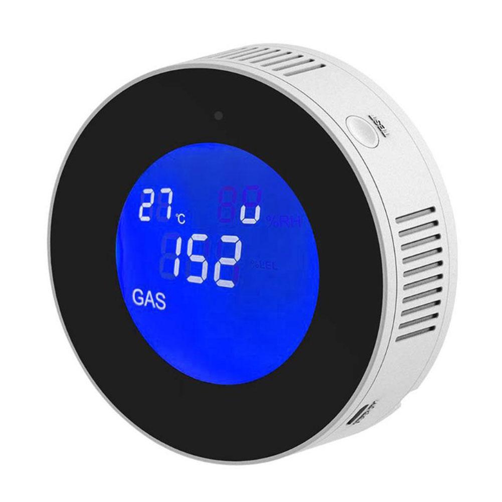 

WiFi Natural Gas Alarm LCD Digital Display Combustible Gas Detector Gas Leak Sensor for Home Kitchen