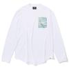 From Downtown Basketball Long Sleeve T-Shirt, Size Large, White, SMT23113