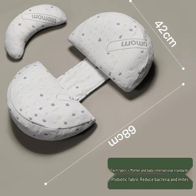 U-förmiges Schwangerschafts- und Stillkissen, waschbares Baumwoll-Lendenstützkissen