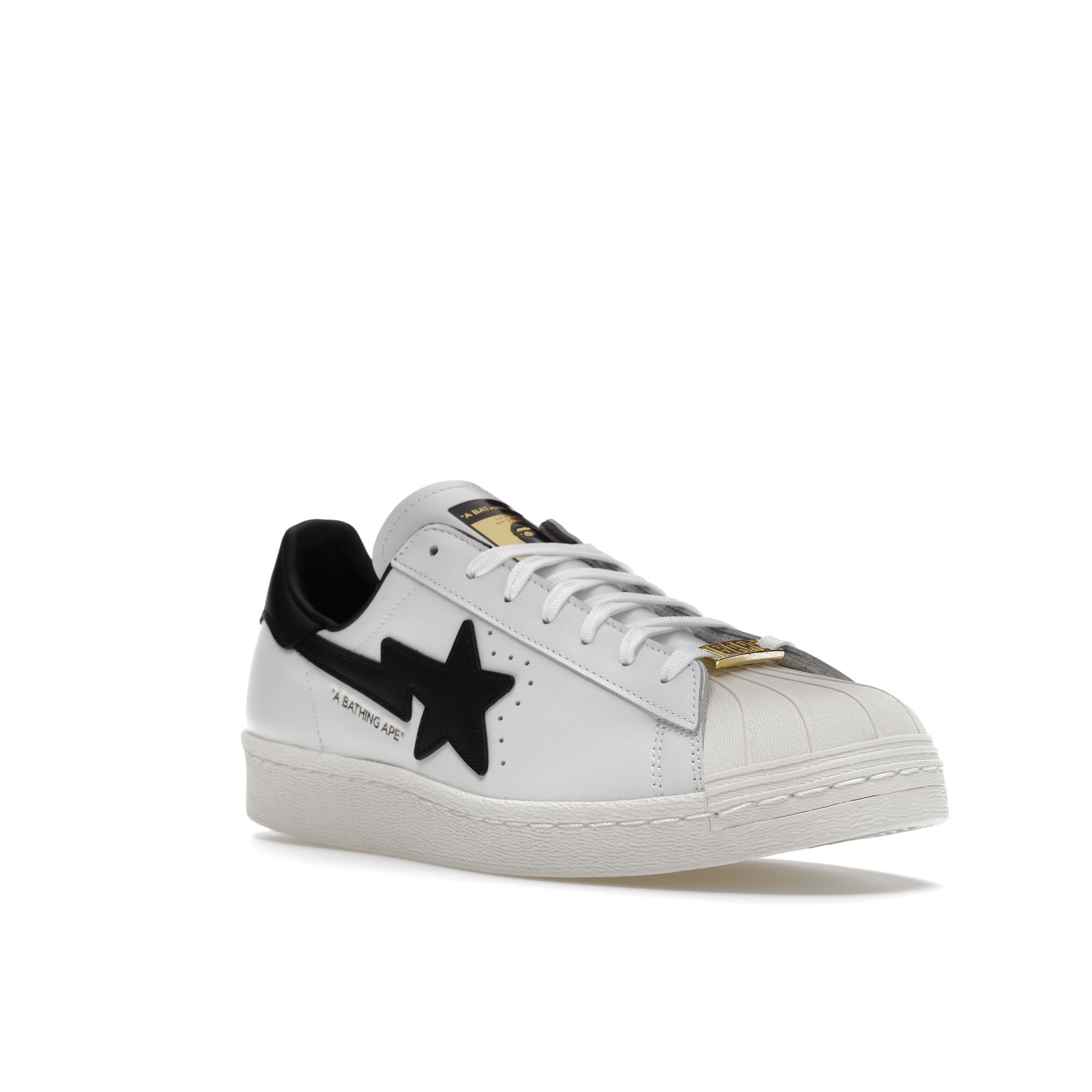 BAPE x adidas Superstar Белые Черные Унисекс Кроссовки GZ8980 38⅔ — фото 2