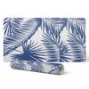 Anti-slip Vinyl Decorative Mat Palm Leaves Pattern 100x50 Cm