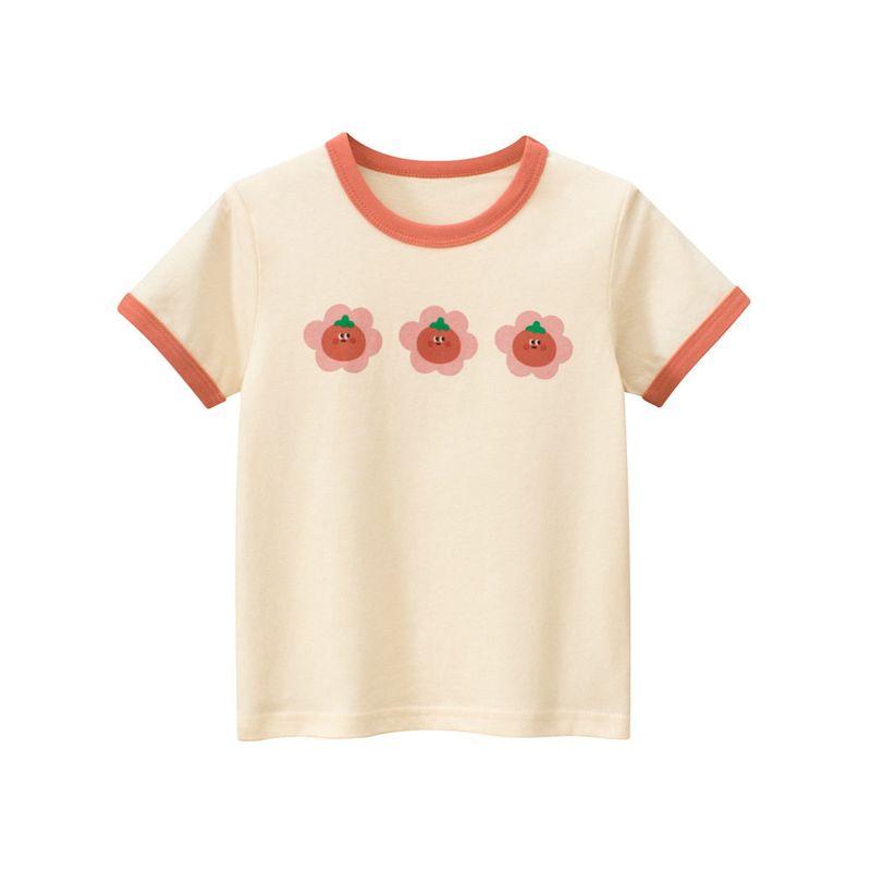 27Home Brand Export Children s Clothing Summer New Product 2026 Model Girls Pure Cotton Printed Short-Sleeved T-Shirt Baby Clothes Mi xing 120