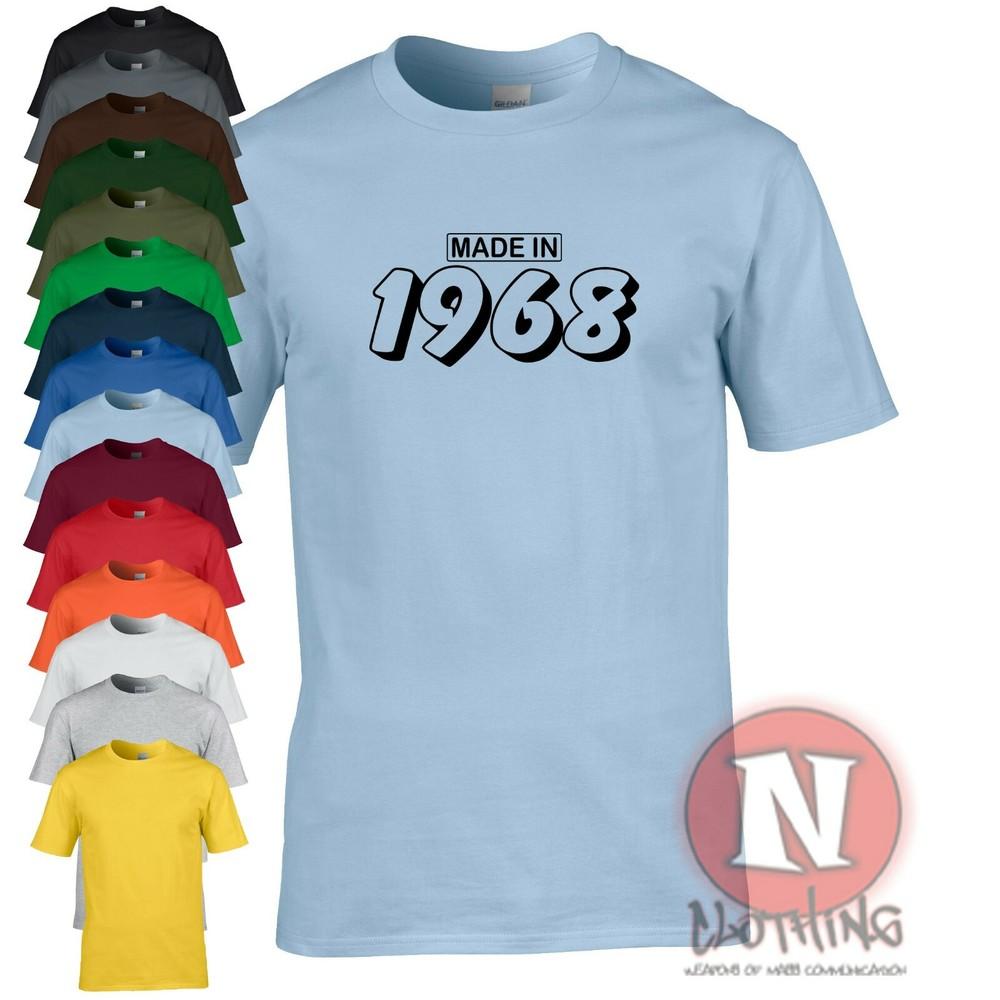 Hergestellt IN 1968 T-Shirt Geburtstagsfeier Geschenk Lustig Party T-Shirt
