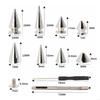   354Pcs Punk Spikes and Studs 8 Size Cone Spikes Metal Tree Spikes Studs for Leather Craft Clothing Craft Decoration