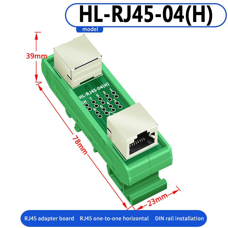 Rj45 Adapter Terminal Cat5E Cat6 Adapter Board Network Port Din35 Guide Rail Installation Accessories