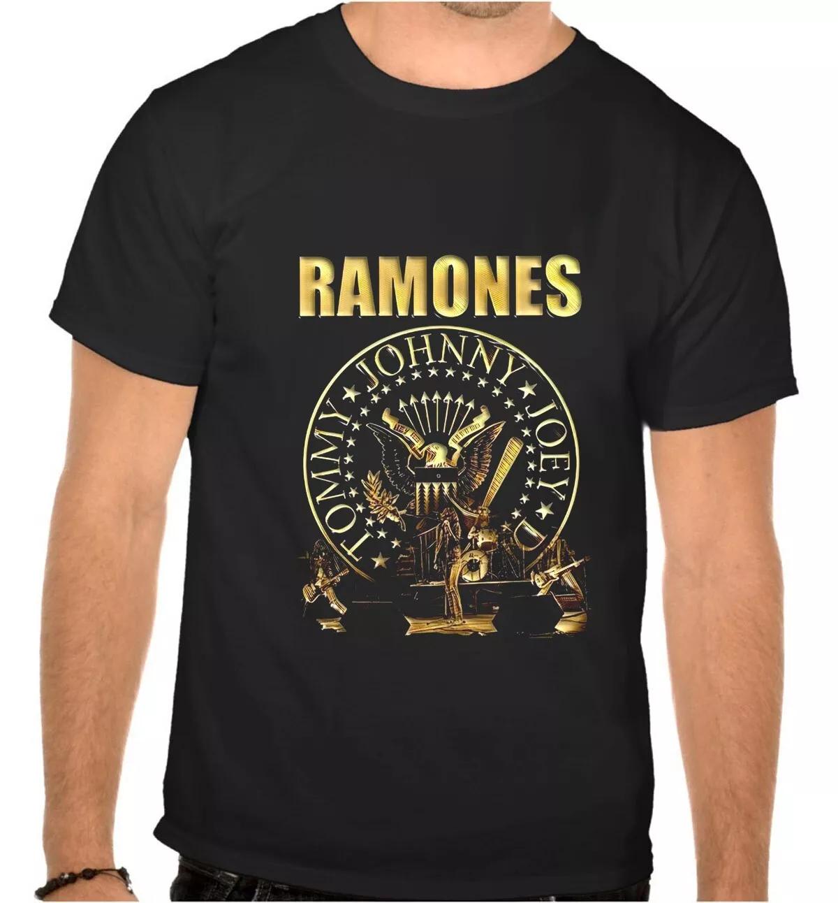 

Unisex Tees 100% cotton Men s Women s RAMONES ROCK MUSIC LOGO BLACK T-SHIRT -1042- 4XL