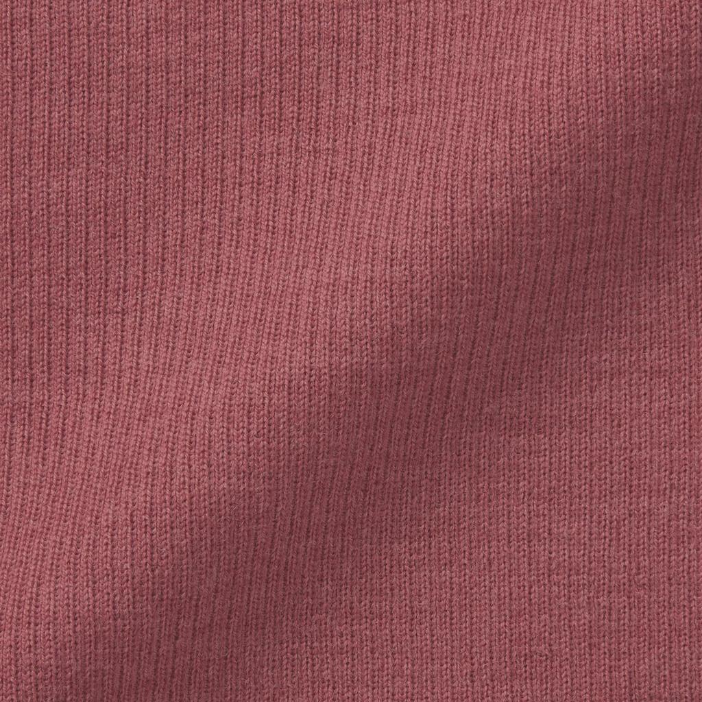 MUJI Washable Wool Rib Turtleneck Smoky Size XS Women's High-Gauge Sweater, BA1OXA4A, Pink,