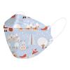 10PCS Kids Disposable Face Mask Christmas 3D Designs 4-Ply Facial