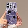 Large Hole Vortex Is Suitable for Apple 16promax Mobile Phone Case, Trendy Purple Star Spot iPhone17AIR Protective Case.
