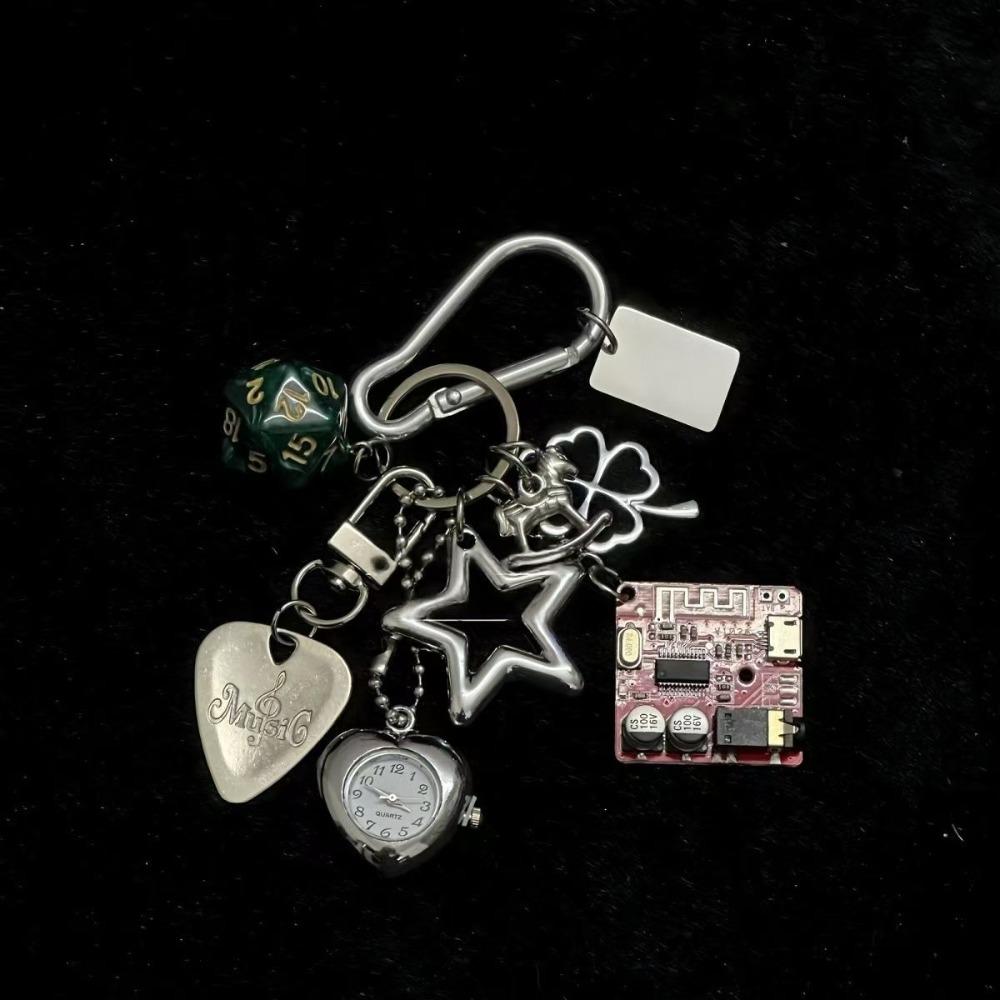 Guitar Pick Handmade Vintage Keychain Retro Design Watch Hanging Charm  Hanging Ornament