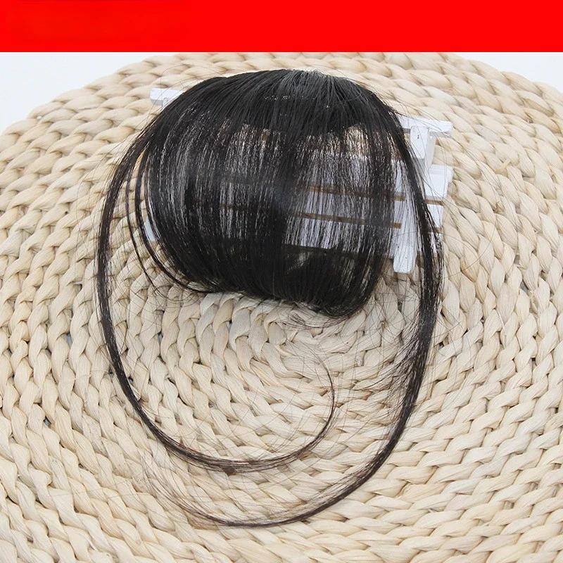 Gefälschte Air Bangs Haar-Styling-Tools Haar Clip-In Extension Synthetisches Haar Gefälschte Pony Natürliches falsches Haarteil Frauen Clip In Bangs