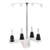 4 Spools Thread Holder Plastic and Stainless Steel Multipurpose Spool Stand for Household Sewing Mac