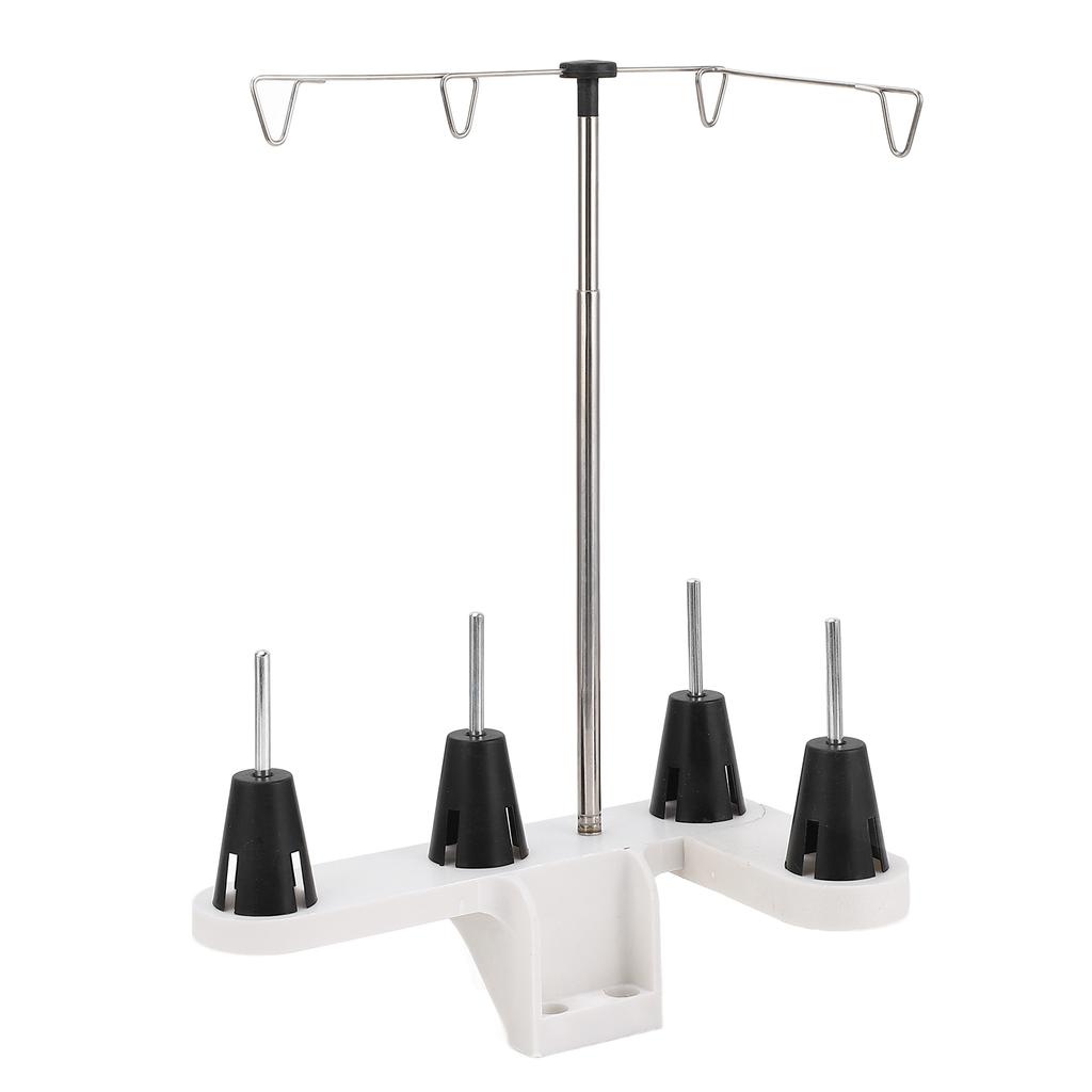 4 Spools Thread Holder Plastic and Stainless Steel Multipurpose Spool Stand for Household Sewing Mac