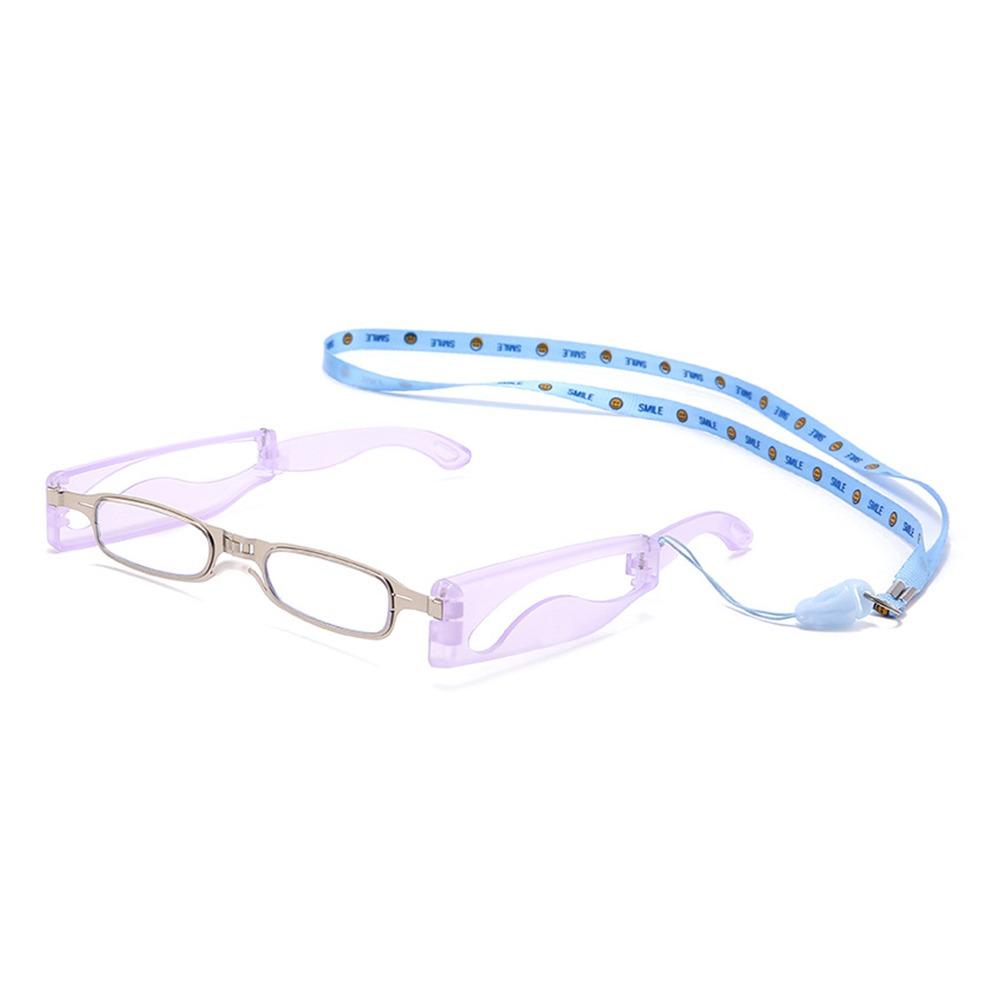 Blue Ray Blocking Anti-Blue Light Reading Glasses 360 Degree Rotating With Neck Strap Hyperopia Glasses Eye Protection