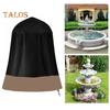 Waterproof Fountain Protector with Drawstring Simple Installation Reusable Oxford Cloth Garden Statue Cover with UV-Resistant Coating