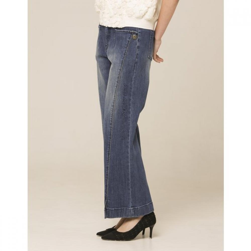 Son Jung Wan Denim Pants Side Cut Slit Zjl6161030