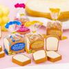 4Pcskawaii Food Eraser Psací potřeby Toastový chléb Gumová tužka Ceny Roztomilé potřeby